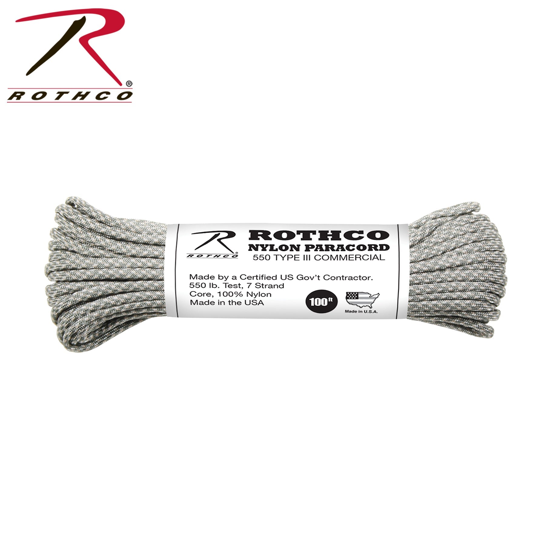 Rothco 550lb Type III Nylon Camo Paracord LARSON TACTICAL SUPPLY