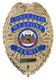 Rothco Deluxe "Concealed Weapons Permit" Badge LARSON TACTICAL SUPPLY