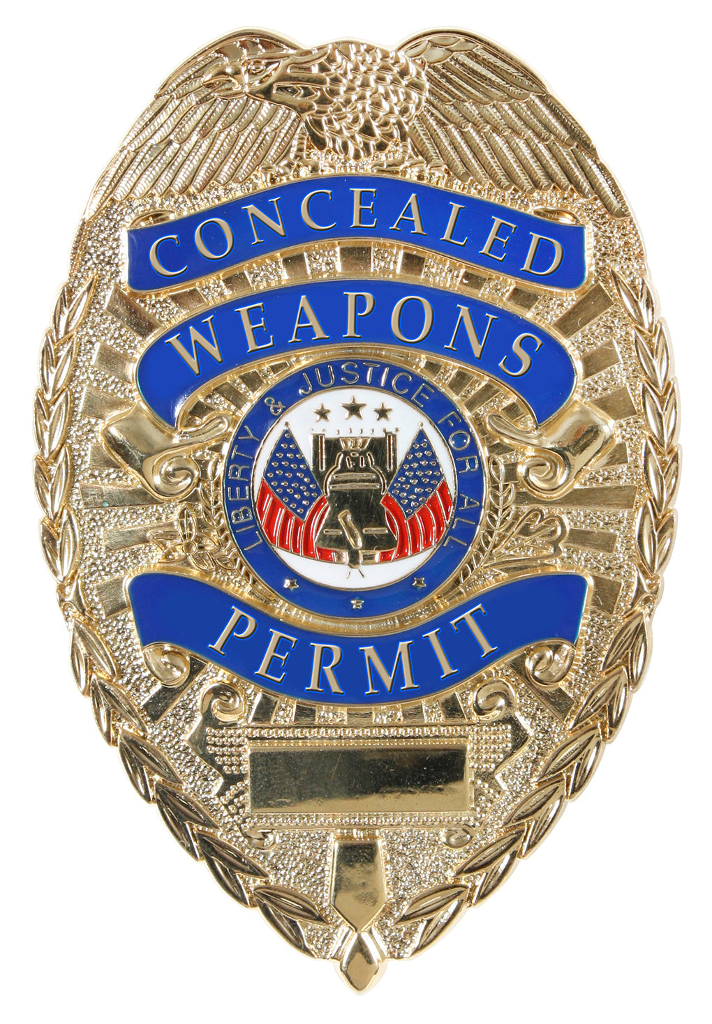 Rothco Deluxe "Concealed Weapons Permit" Badge LARSON TACTICAL SUPPLY