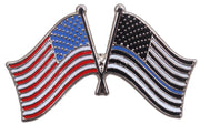 Rothco Thin Blue Line US Flag Pin LARSON TACTICAL SUPPLY