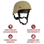 Rothco ABS Mich-2000 Replica Tactical Helmet LARSON TACTICAL SUPPLY