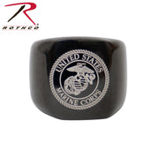 Rothco Stainless Steel USMC Eagle, Globe and Anchor Ring - Black LARSON TACTICAL SUPPLY
