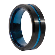 Rothco Tungsten Carbide Thin Blue Line Ring LARSON TACTICAL SUPPLY