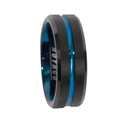 Rothco Tungsten Carbide Thin Blue Line Ring LARSON TACTICAL SUPPLY