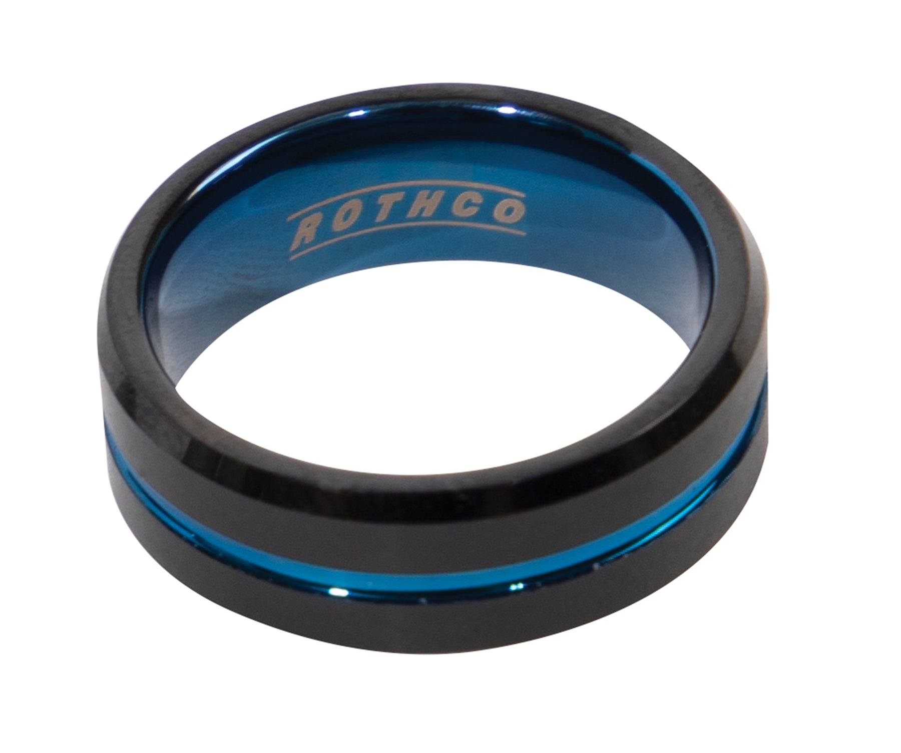 Rothco Tungsten Carbide Thin Blue Line Ring LARSON TACTICAL SUPPLY