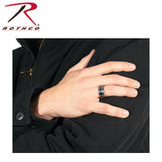 Rothco Tungsten Carbide Thin Blue Line Ring LARSON TACTICAL SUPPLY