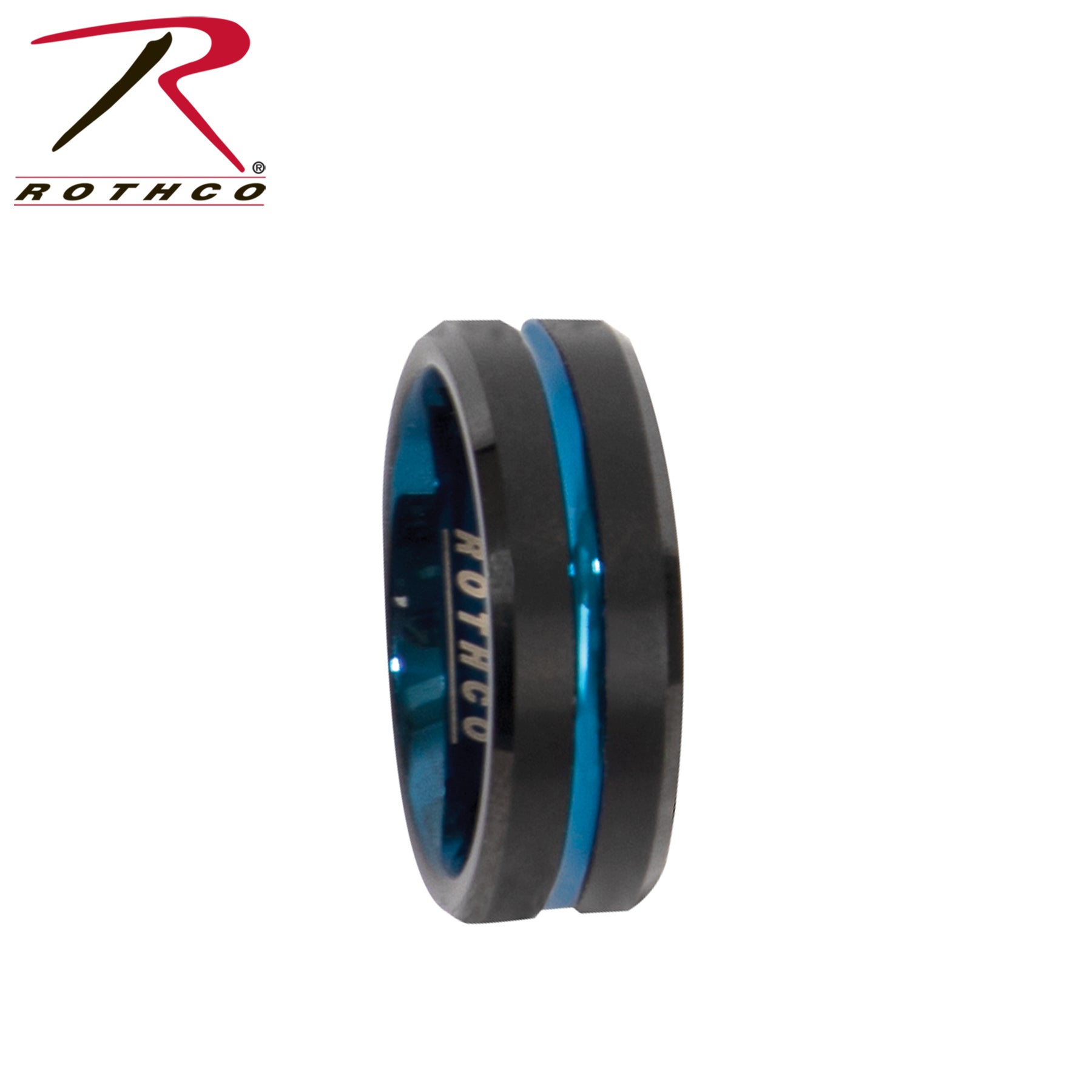 Rothco Tungsten Carbide Thin Blue Line Ring LARSON TACTICAL SUPPLY