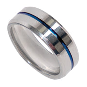 Rothco Tungsten Carbide Thin Blue Line Ring LARSON TACTICAL SUPPLY