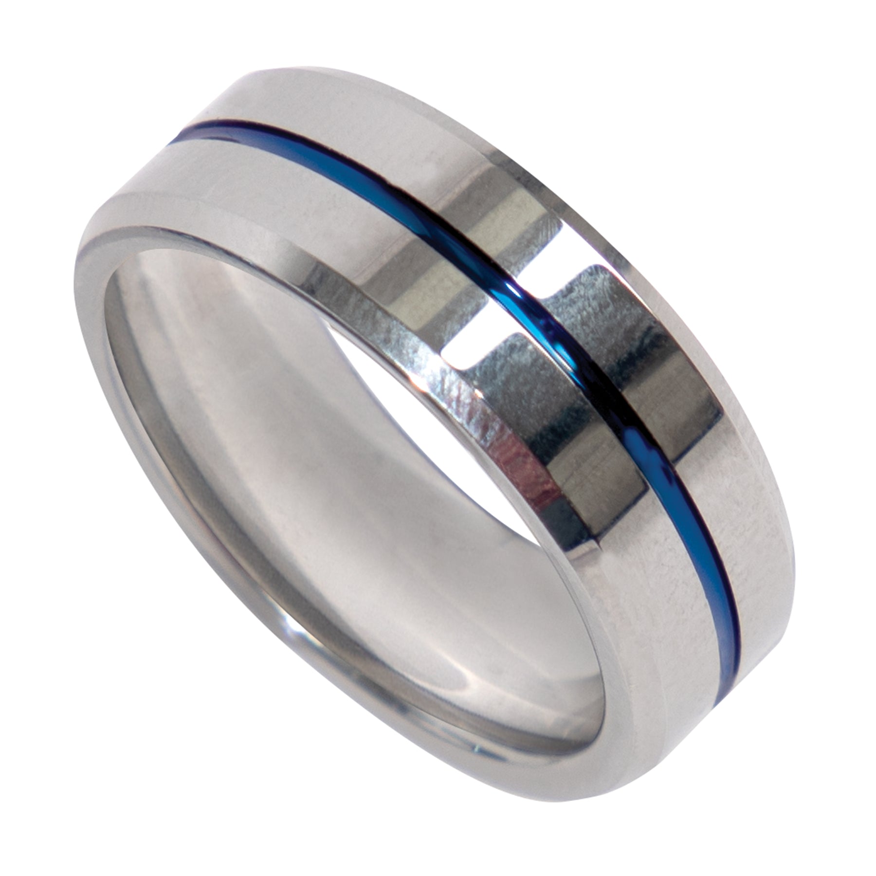 Rothco Tungsten Carbide Thin Blue Line Ring LARSON TACTICAL SUPPLY