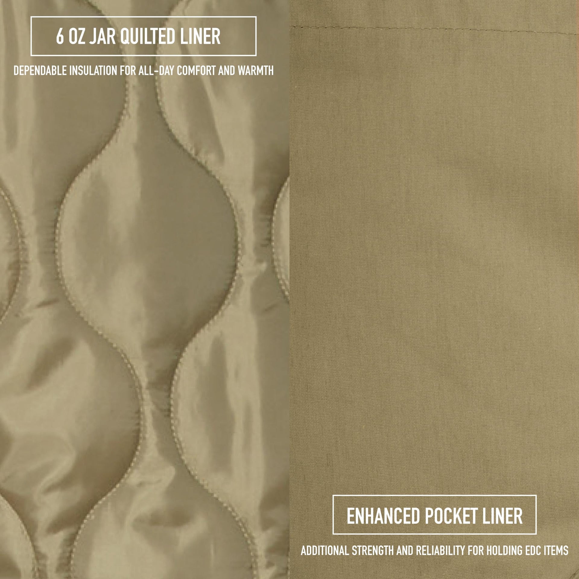 Rothco Concealed Carry Quilted Woobie Jacket LARSON TACTICAL SUPPLY