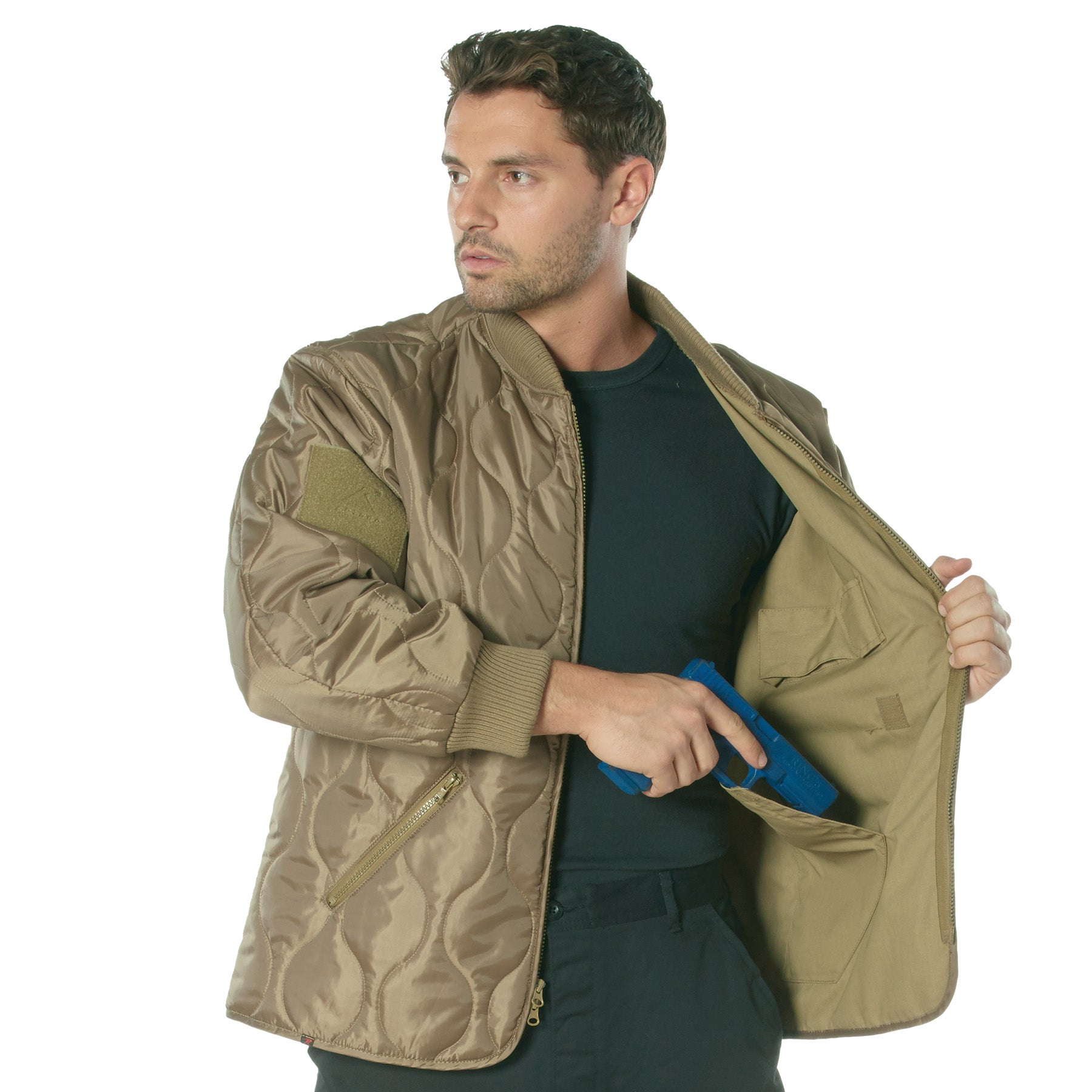 Rothco Concealed Carry Quilted Woobie Jacket LARSON TACTICAL SUPPLY