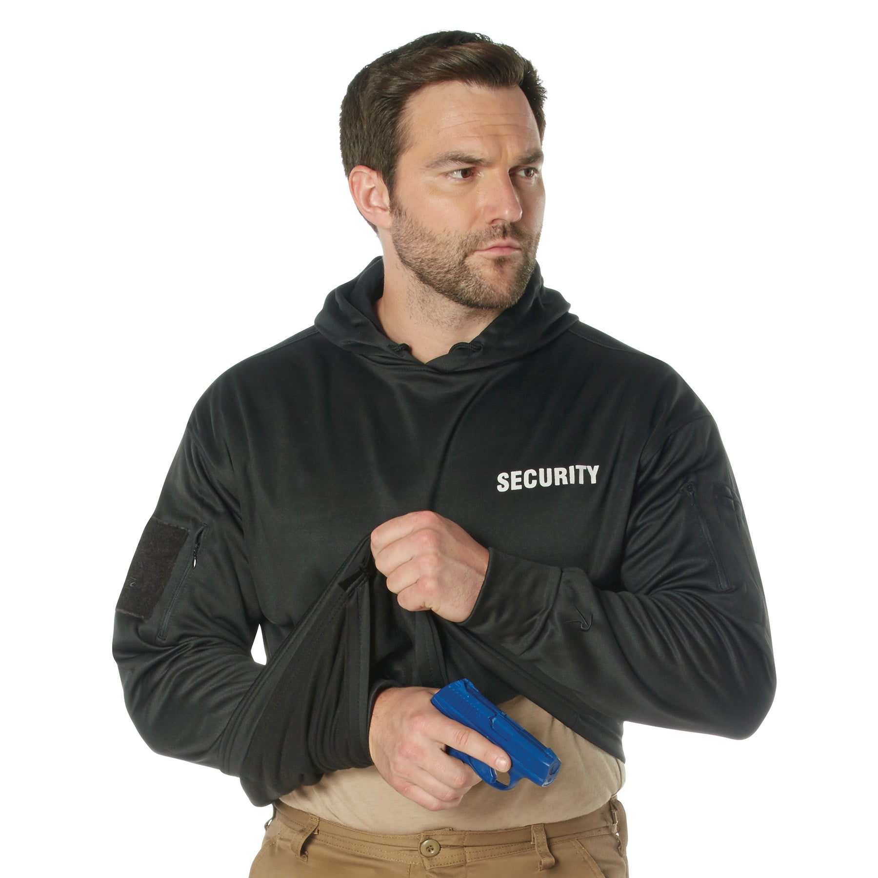 Rothco Security Concealed Carry Hoodie - Black LARSON TACTICAL SUPPLY