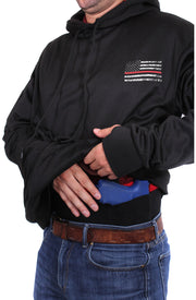 Rothco Concealed Carry Thin Red Line Hoodie LARSON TACTICAL SUPPLY