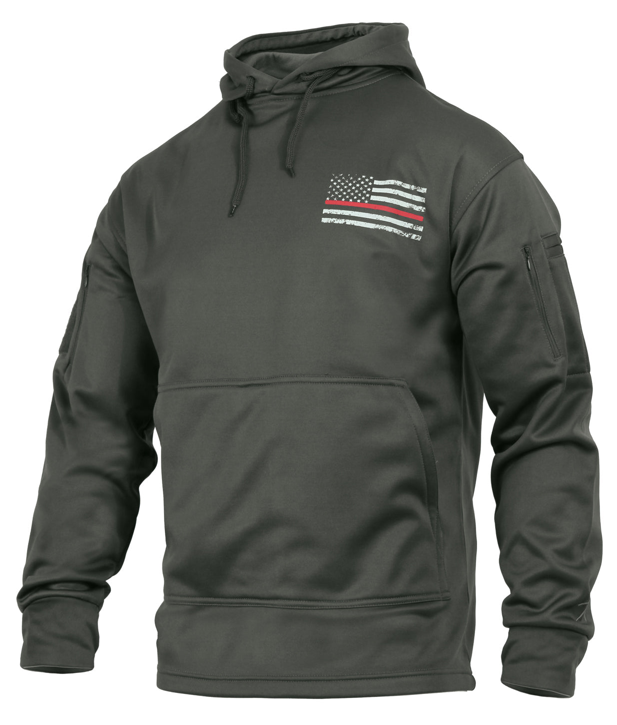 Rothco Concealed Carry Thin Red Line Hoodie LARSON TACTICAL SUPPLY