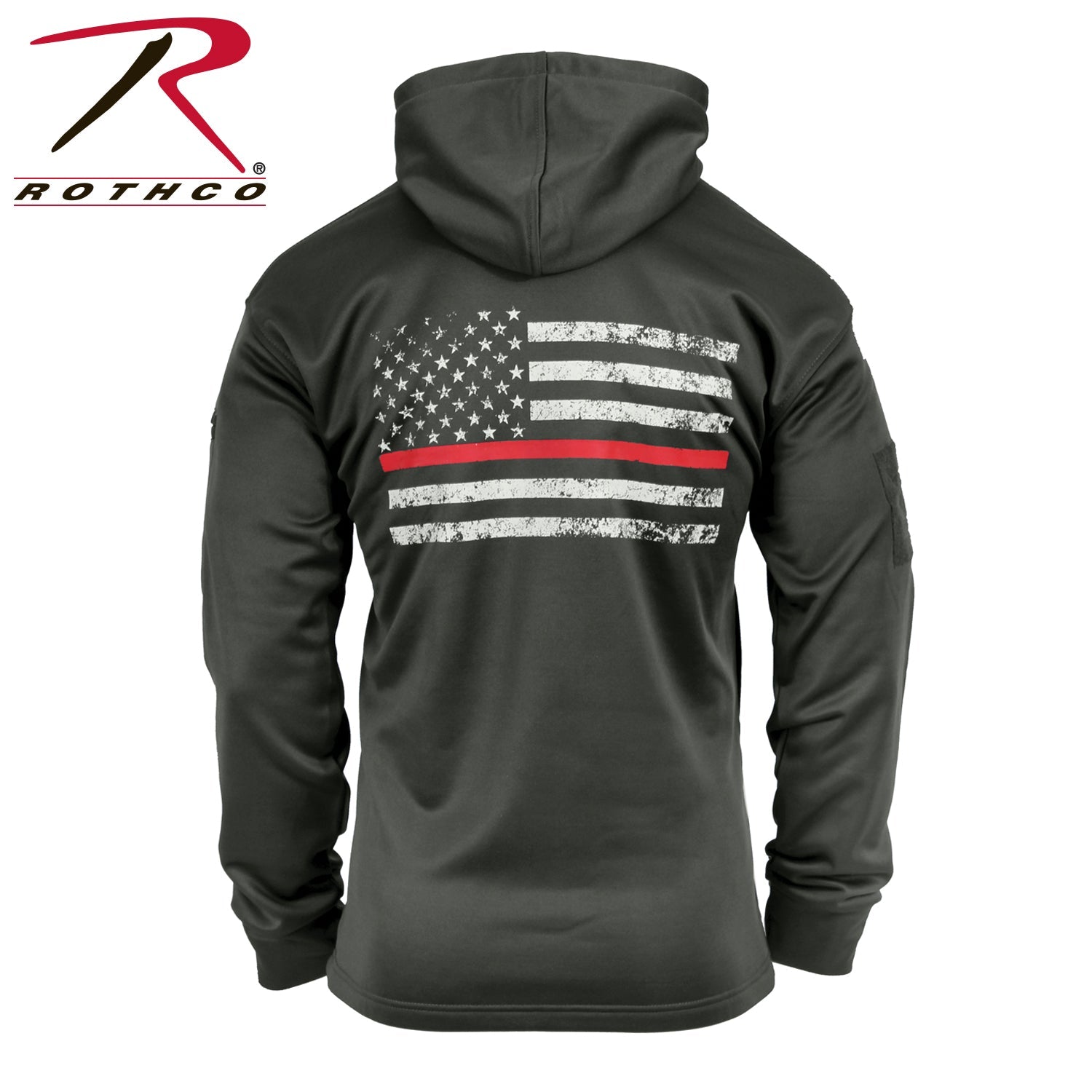 Rothco Concealed Carry Thin Red Line Hoodie LARSON TACTICAL SUPPLY