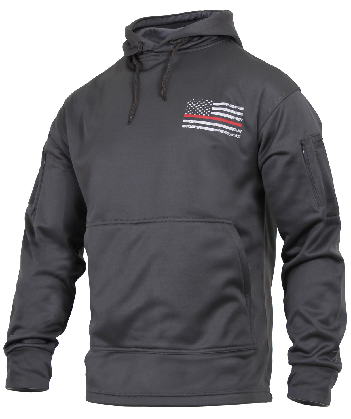 Rothco Concealed Carry Thin Red Line Hoodie LARSON TACTICAL SUPPLY