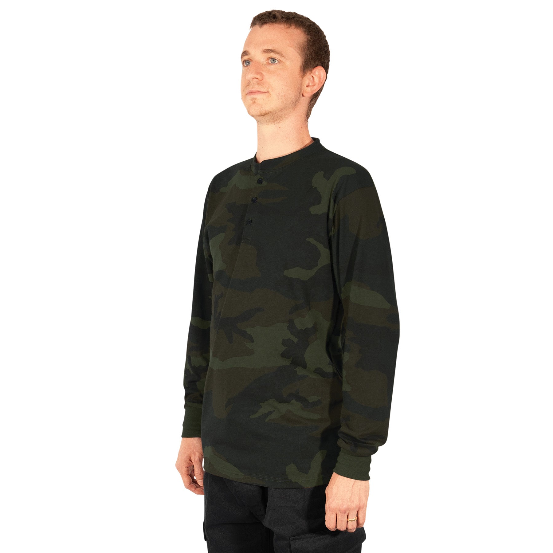 Rothco Long Sleeve Henley T-Shirt LARSON TACTICAL SUPPLY