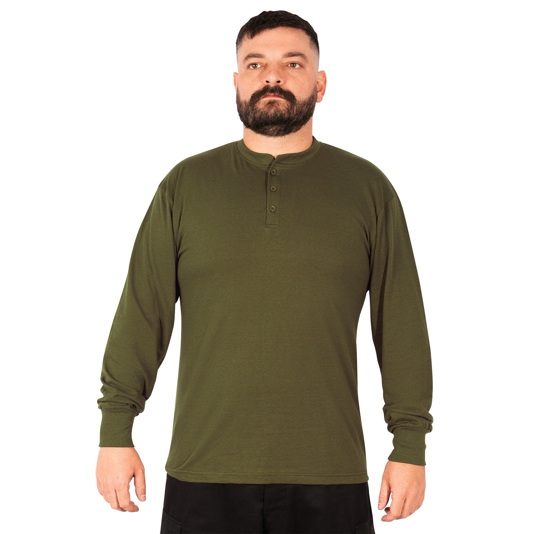 Rothco Long Sleeve Henley T-Shirt LARSON TACTICAL SUPPLY