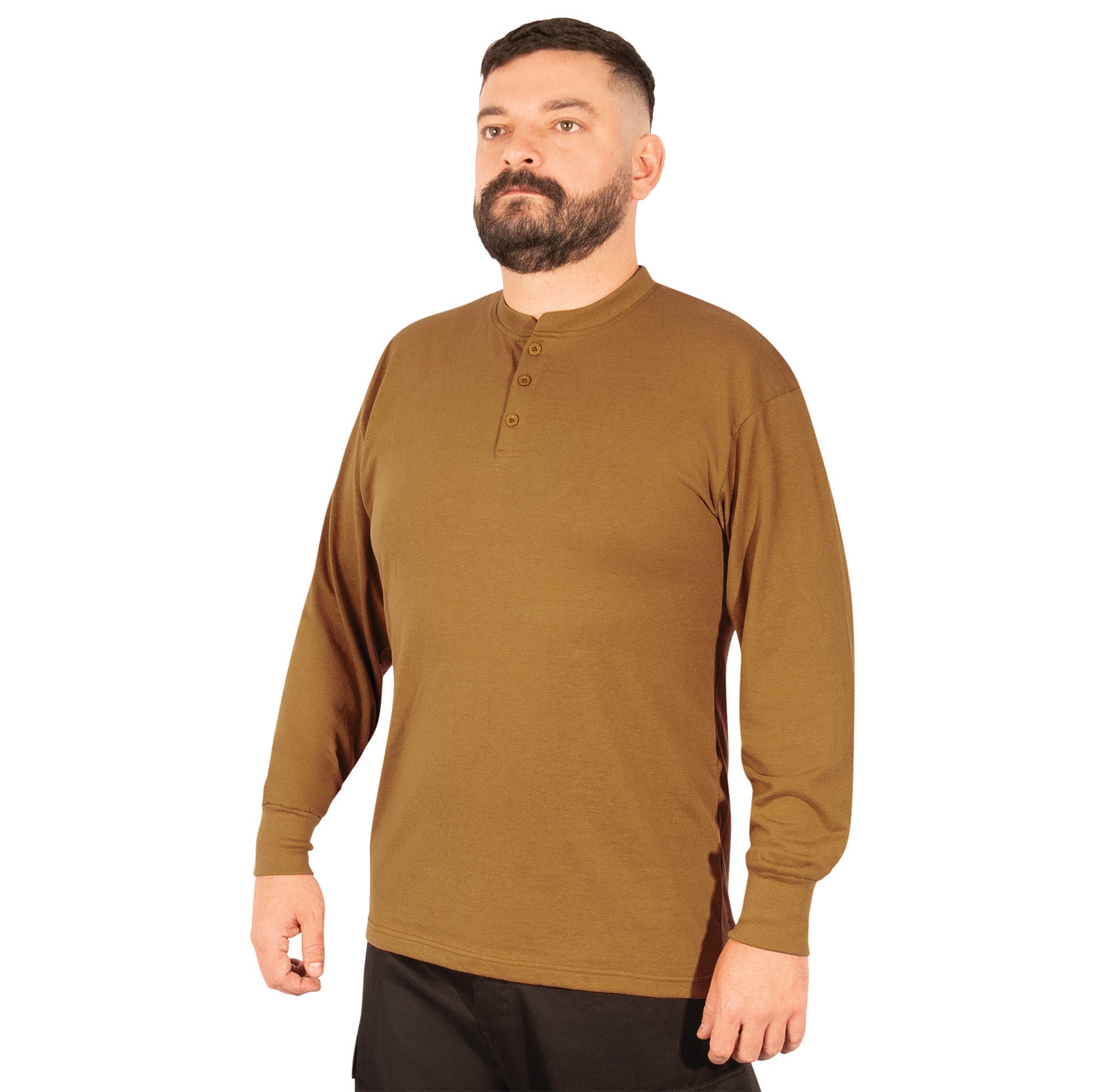 Rothco Long Sleeve Henley T-Shirt LARSON TACTICAL SUPPLY