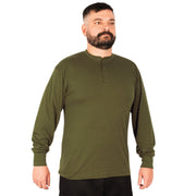 Rothco Long Sleeve Henley T-Shirt LARSON TACTICAL SUPPLY