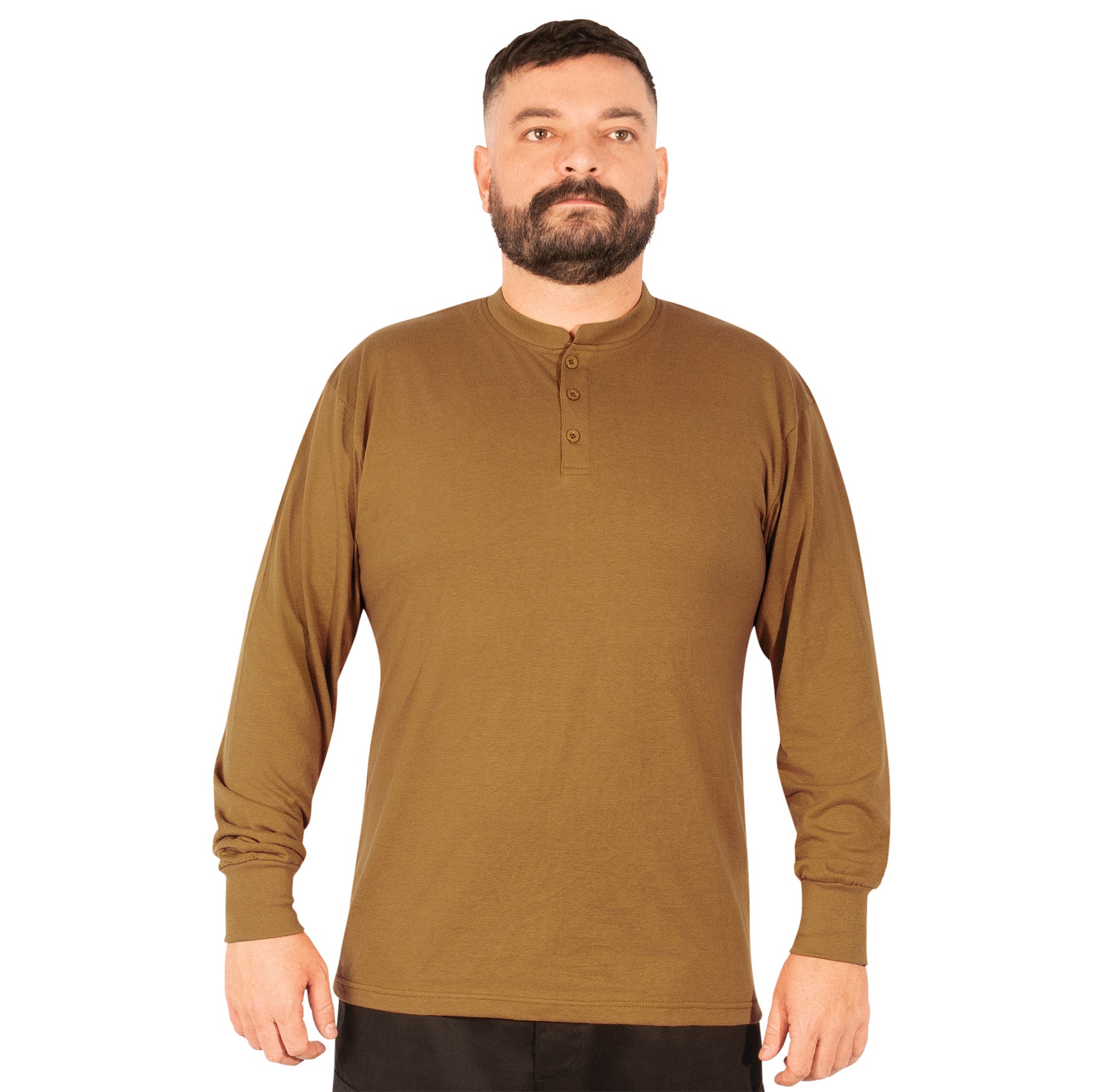 Rothco Long Sleeve Henley T-Shirt LARSON TACTICAL SUPPLY