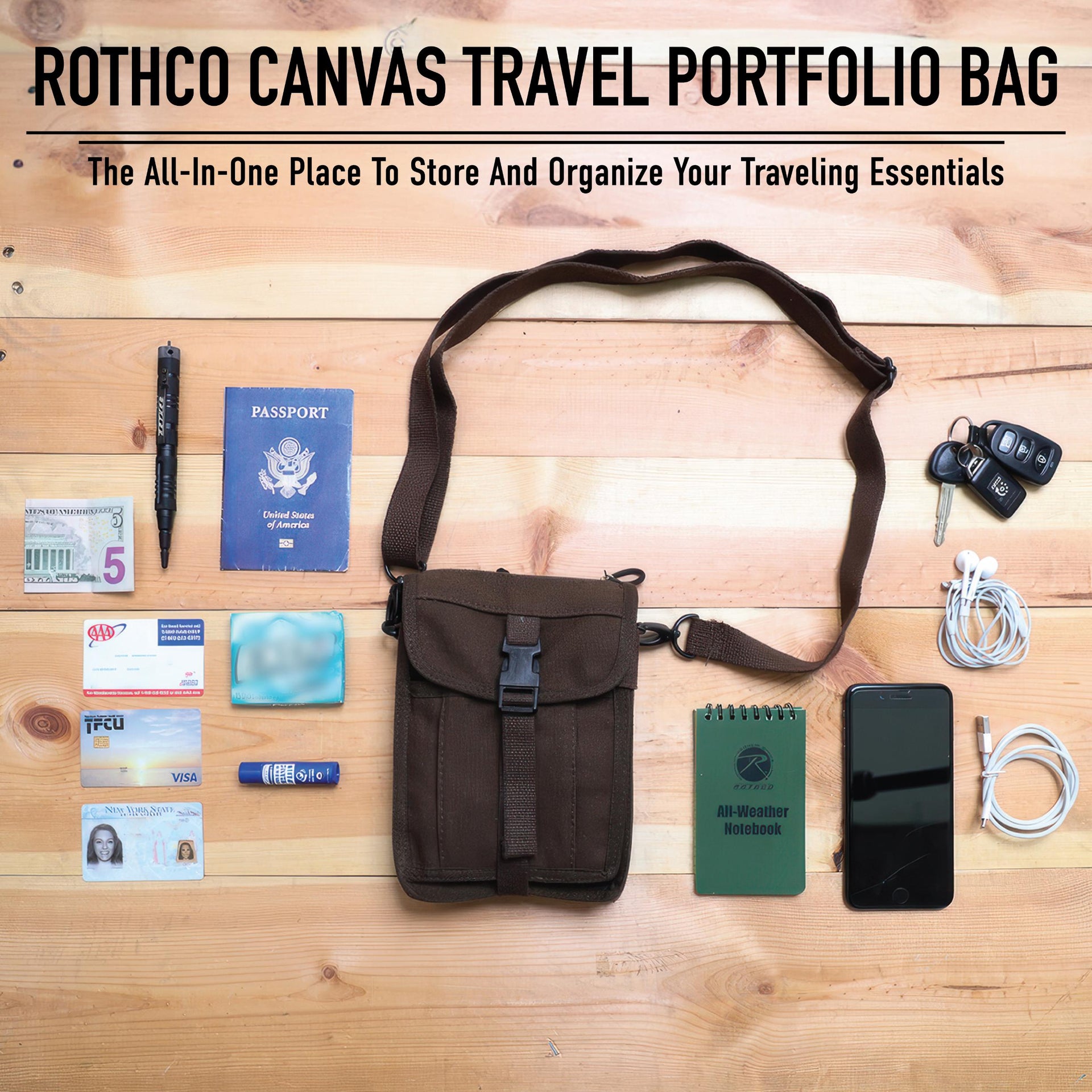 Rothco Canvas Travel Portfolio Bag LARSON TACTICAL SUPPLY