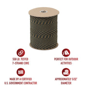 Rothco Nylon Paracord 550lb 1000 Foot Spool LARSON TACTICAL SUPPLY