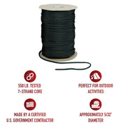 Rothco Nylon Paracord 550lb 1000 Foot Spool LARSON TACTICAL SUPPLY