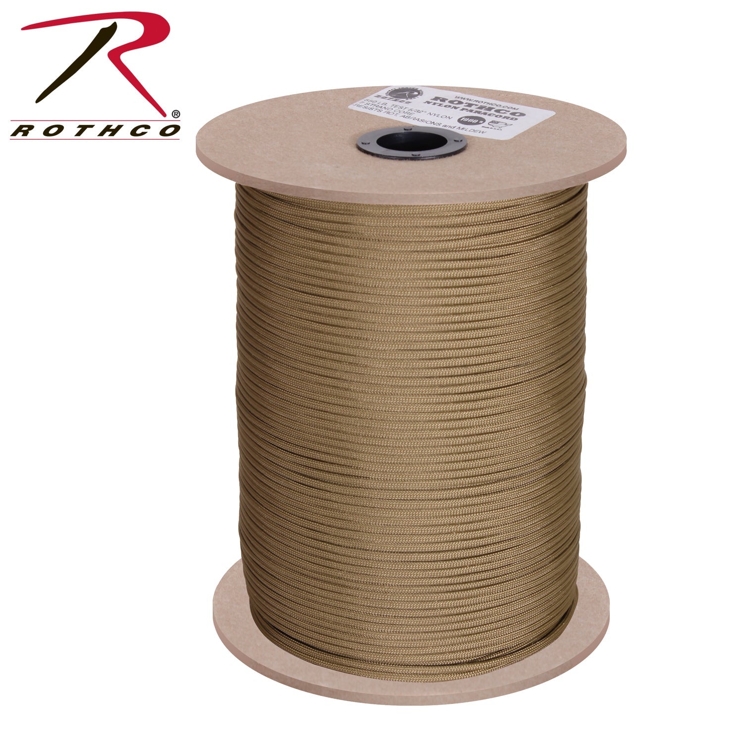 Rothco Nylon Paracord 550lb 1000 Foot Spool LARSON TACTICAL SUPPLY