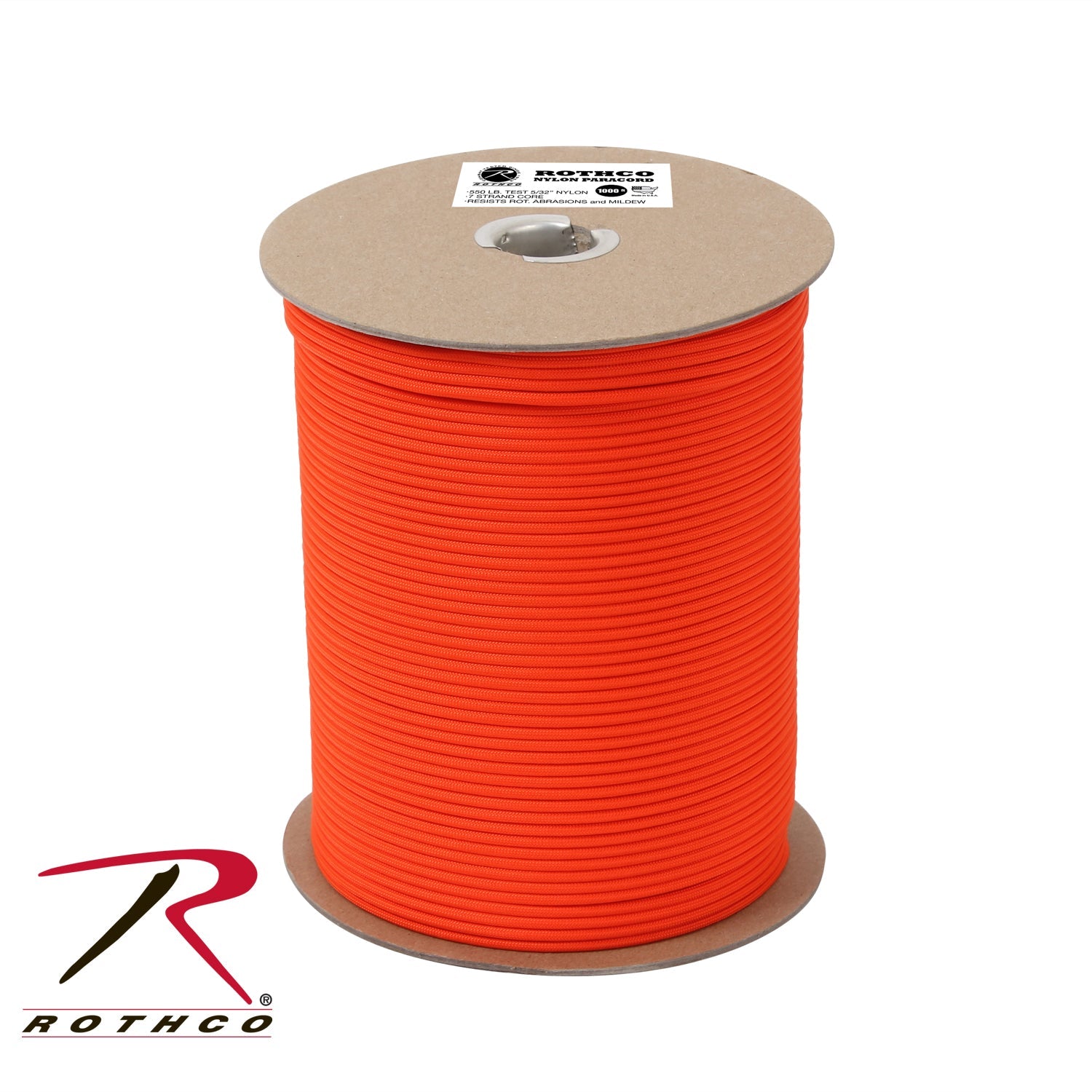 Rothco Nylon Paracord 550lb 1000 Foot Spool LARSON TACTICAL SUPPLY