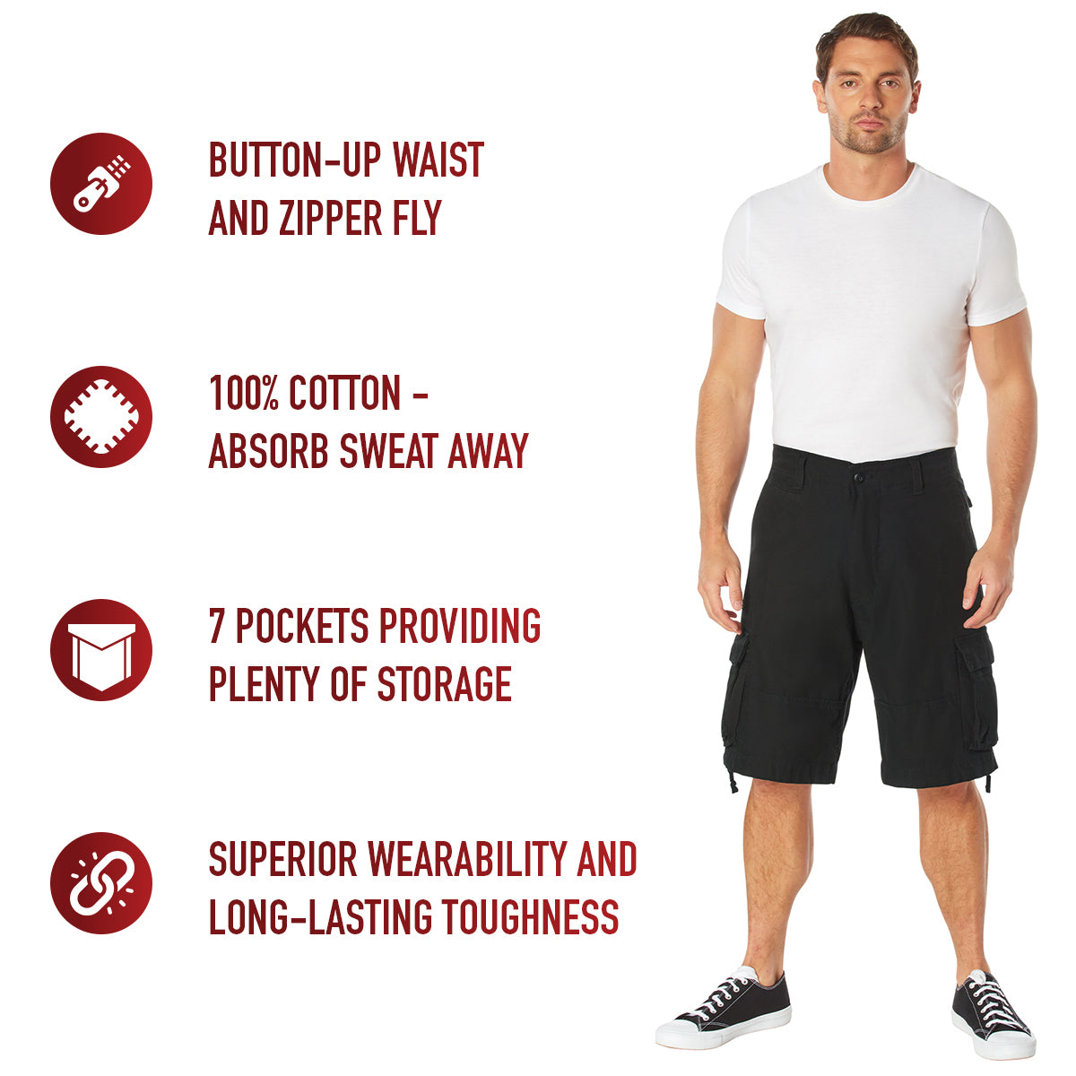 Rothco Vintage Utility Cargo Shorts LARSON TACTICAL SUPPLY