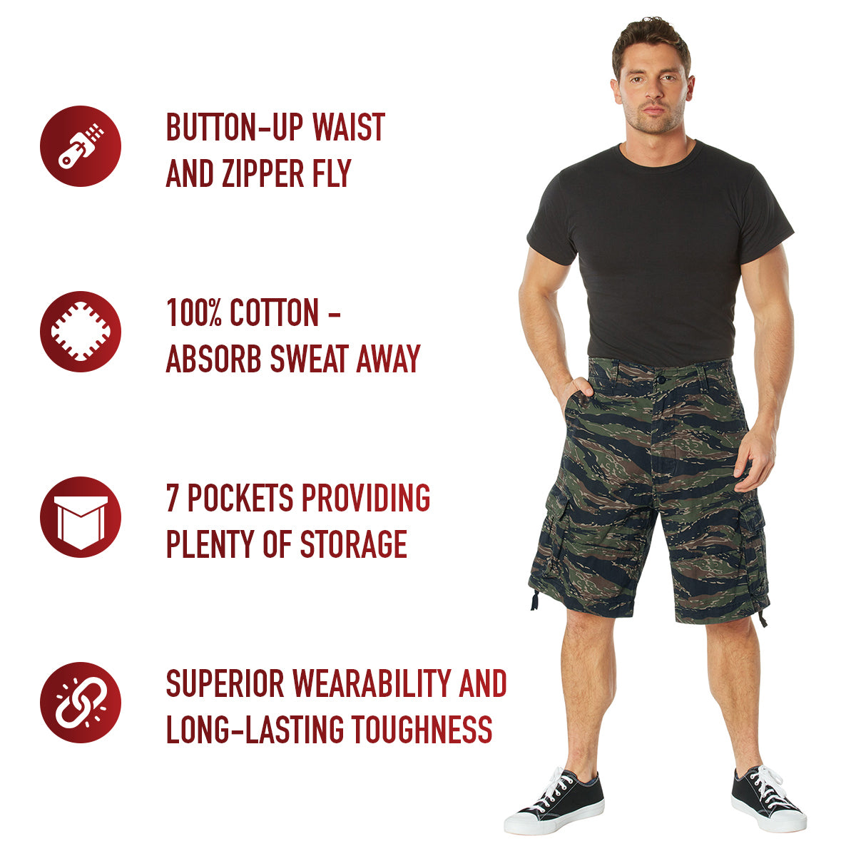 Rothco Vintage Utility Cargo Shorts LARSON TACTICAL SUPPLY