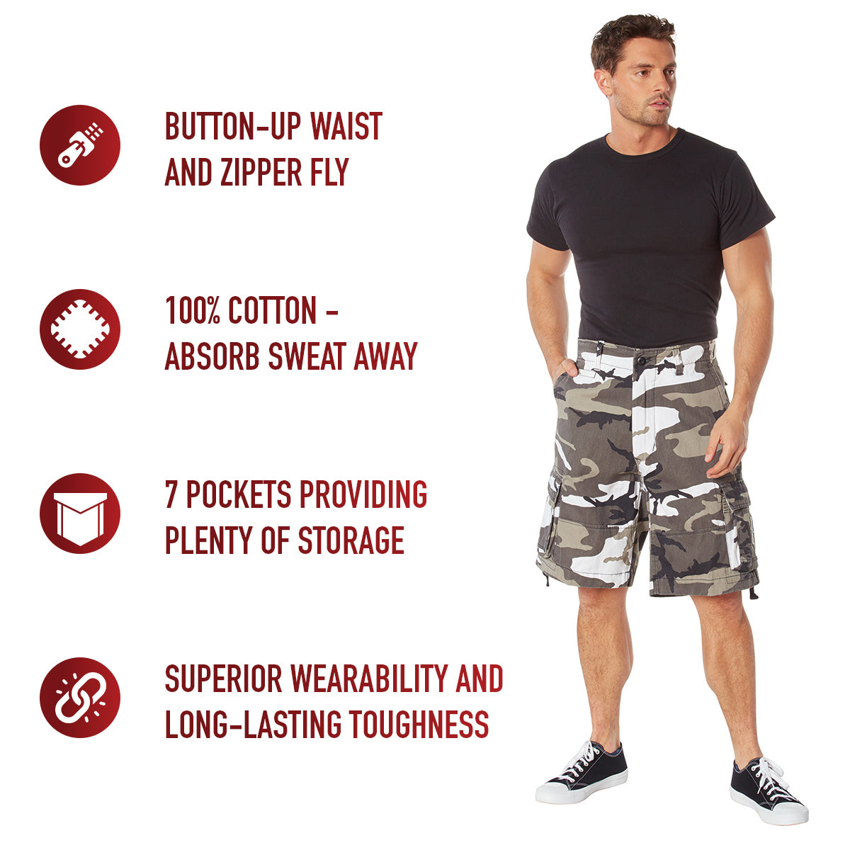 Rothco Vintage Utility Cargo Shorts LARSON TACTICAL SUPPLY