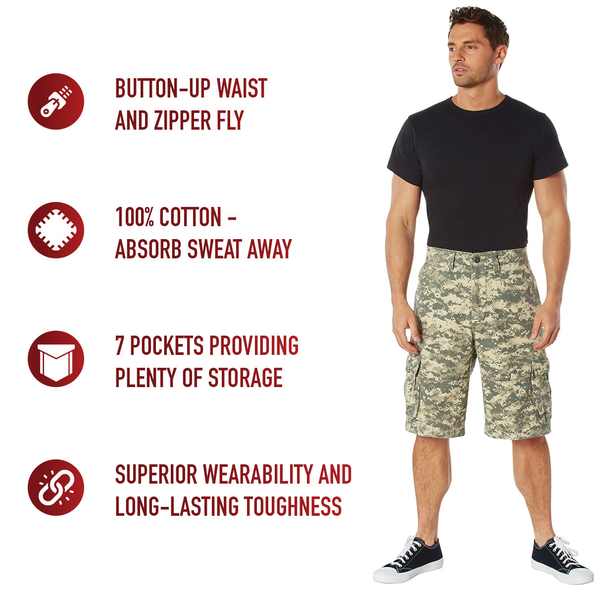 Rothco Vintage Utility Cargo Shorts LARSON TACTICAL SUPPLY