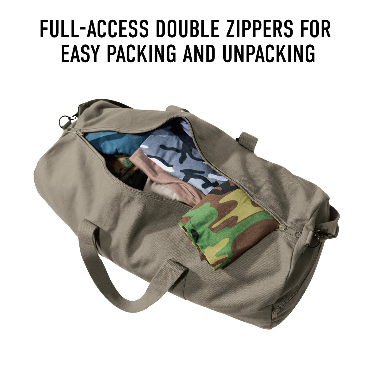 Rothco X Bear Archery Fred Bear Camo Canvas Shoulder Duffle Bag LARSON TACTICAL SUPPLY