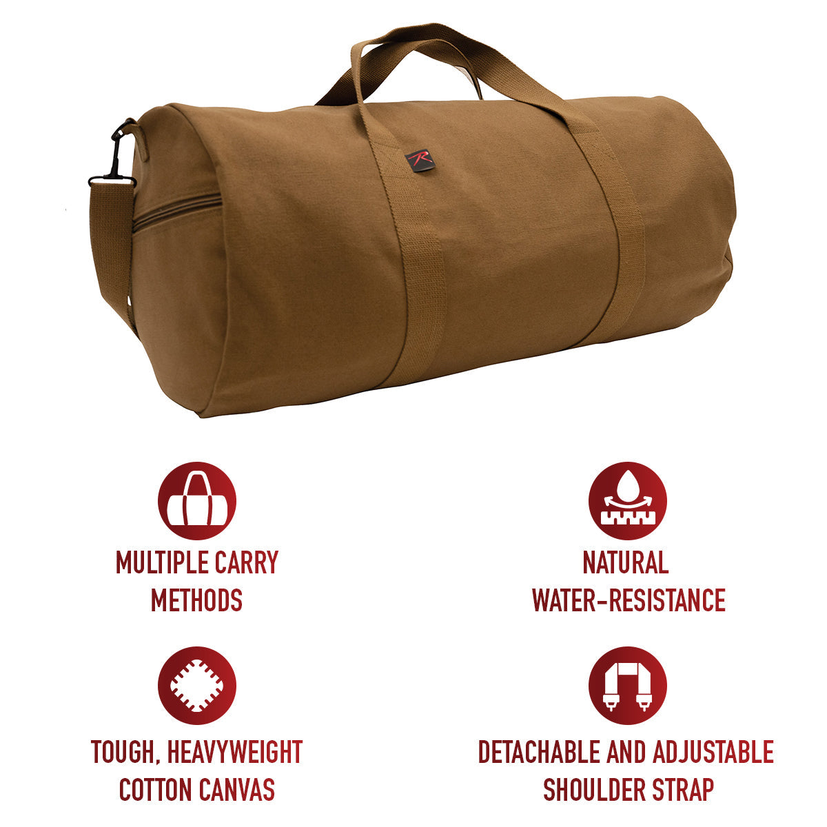 Rothco Canvas Shoulder Duffle Bag LARSON TACTICAL SUPPLY