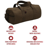 Rothco Canvas Shoulder Duffle Bag LARSON TACTICAL SUPPLY