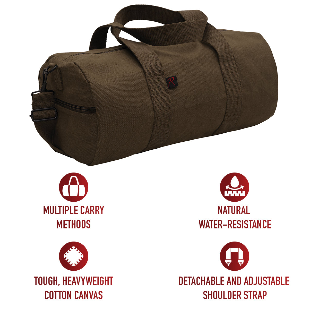 Rothco Canvas Shoulder Duffle Bag LARSON TACTICAL SUPPLY