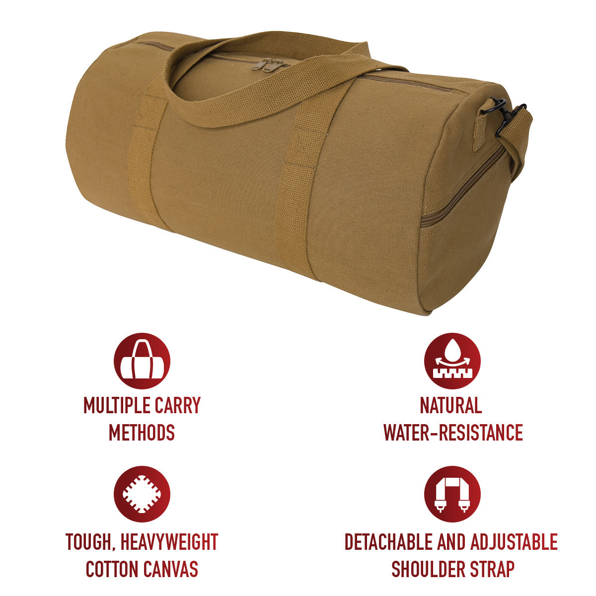 Rothco Canvas Shoulder Duffle Bag LARSON TACTICAL SUPPLY
