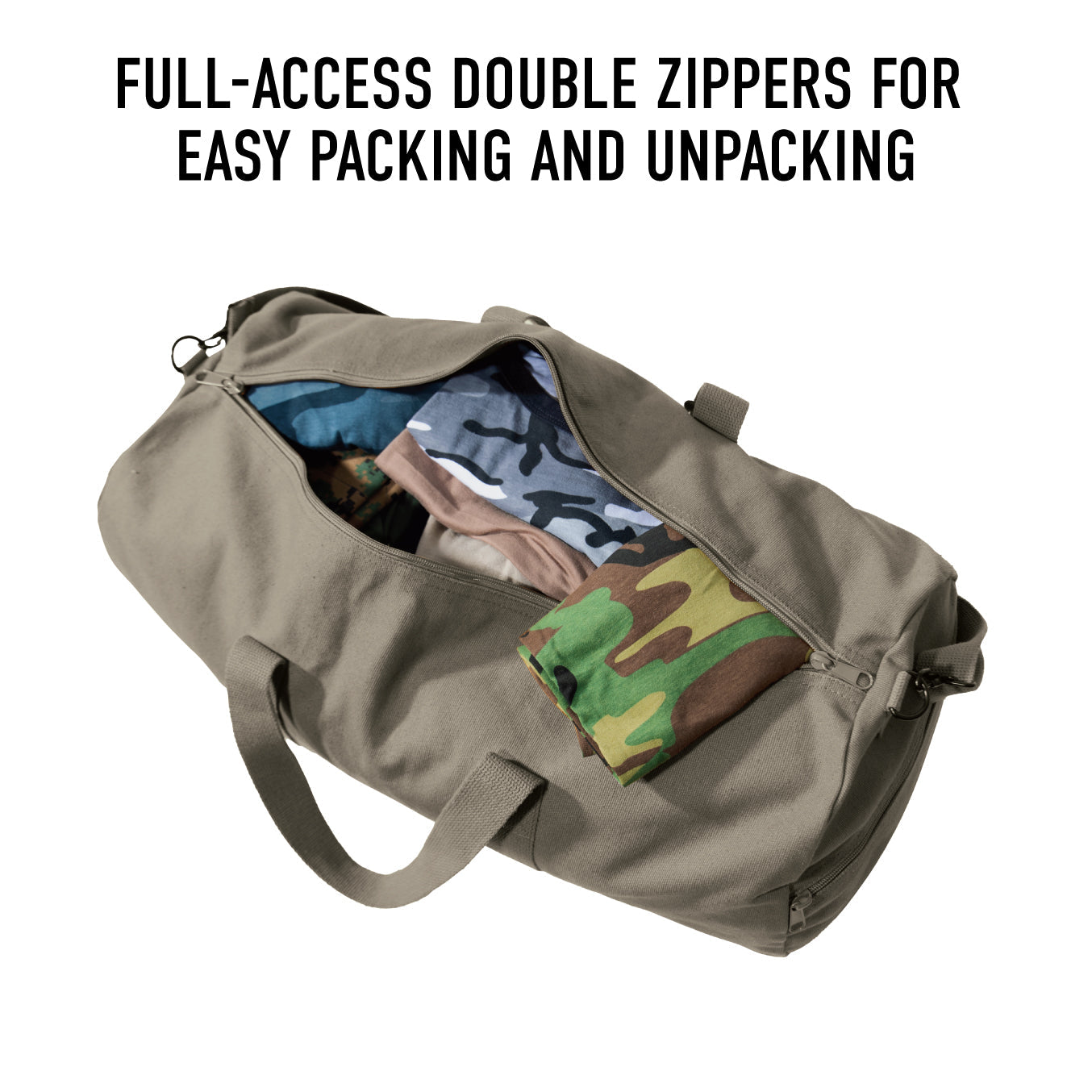 Rothco Canvas Shoulder Duffle Bag LARSON TACTICAL SUPPLY