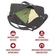 Rothco Canvas Shoulder Duffle Bag LARSON TACTICAL SUPPLY