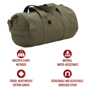 Rothco Canvas Shoulder Duffle Bag LARSON TACTICAL SUPPLY