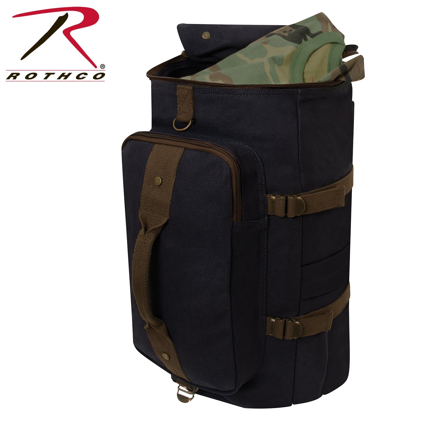 Rothco Convertible Canvas Duffle / Backpack - 19 Inches LARSON TACTICAL SUPPLY