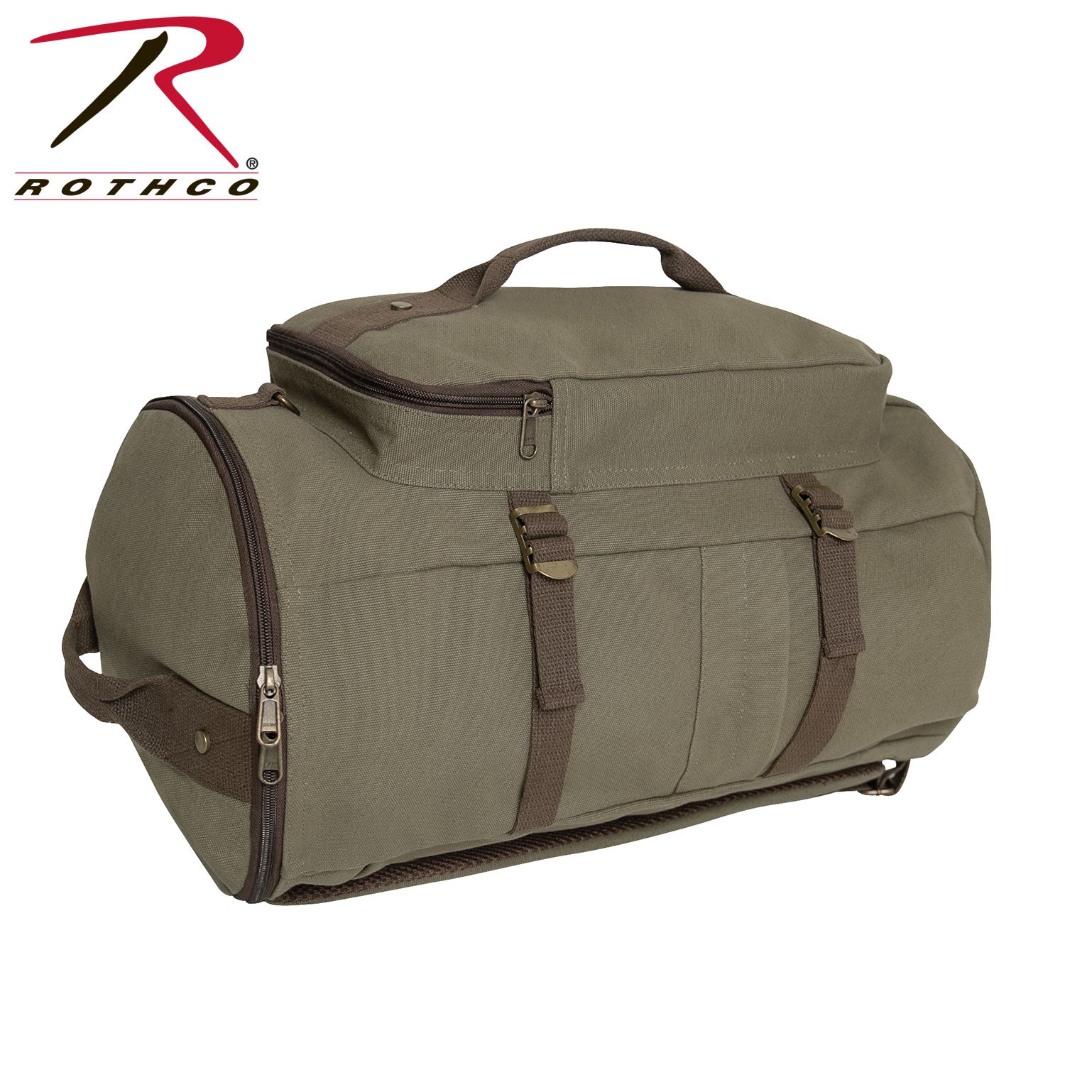 Rothco Convertible Canvas Duffle / Backpack - 19 Inches LARSON TACTICAL SUPPLY