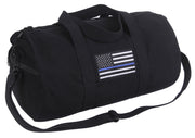 Rothco Thin Blue Line Canvas Shoulder Duffle Bag LARSON TACTICAL SUPPLY