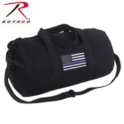 Rothco Thin Blue Line Canvas Shoulder Duffle Bag LARSON TACTICAL SUPPLY