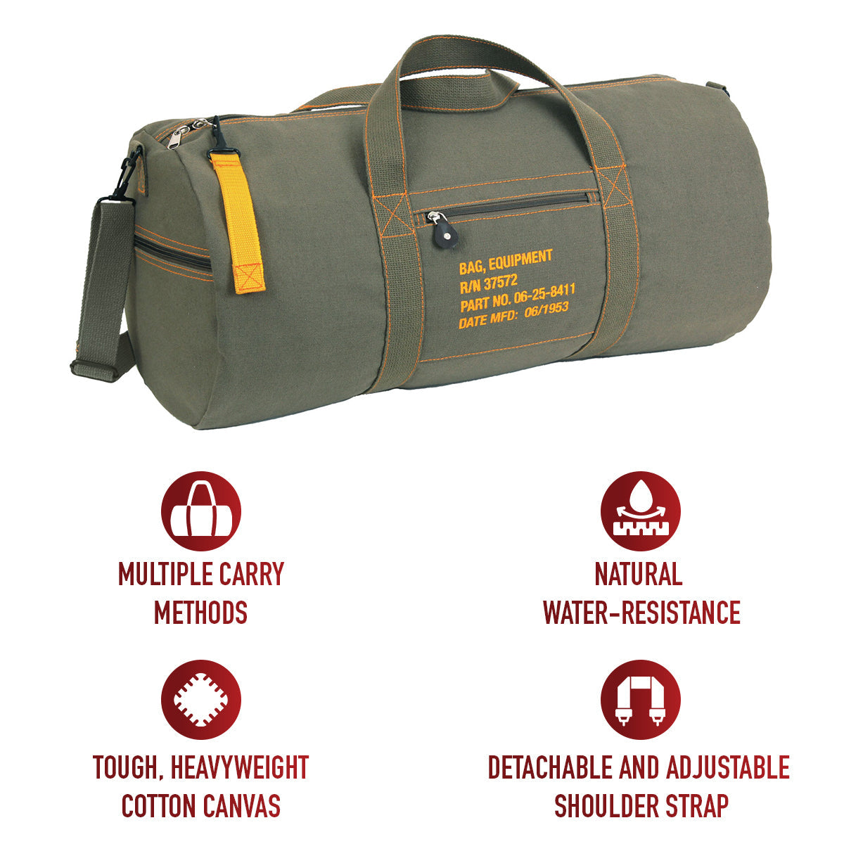 Rothco Canvas Equipment Bag LARSON TACTICAL SUPPLY