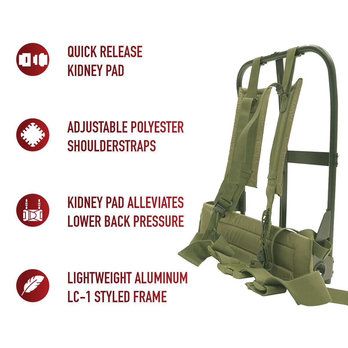 Rothco Alice Pack Frame with Attachments LARSON TACTICAL SUPPLY