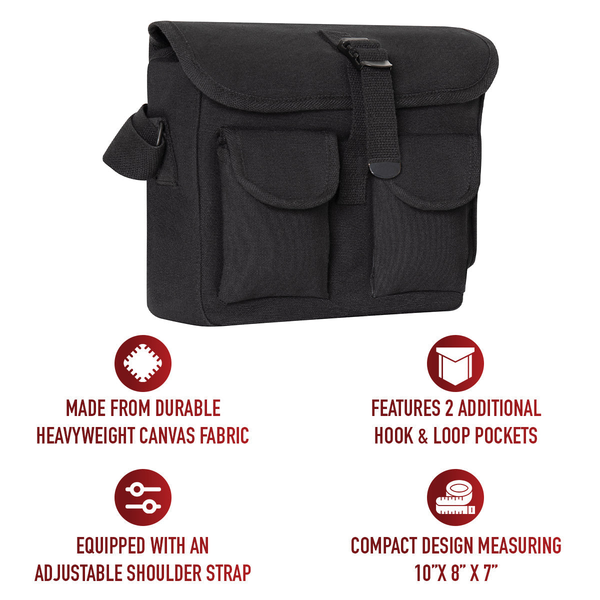 Rothco Canvas Ammo Shoulder Bag LARSON TACTICAL SUPPLY