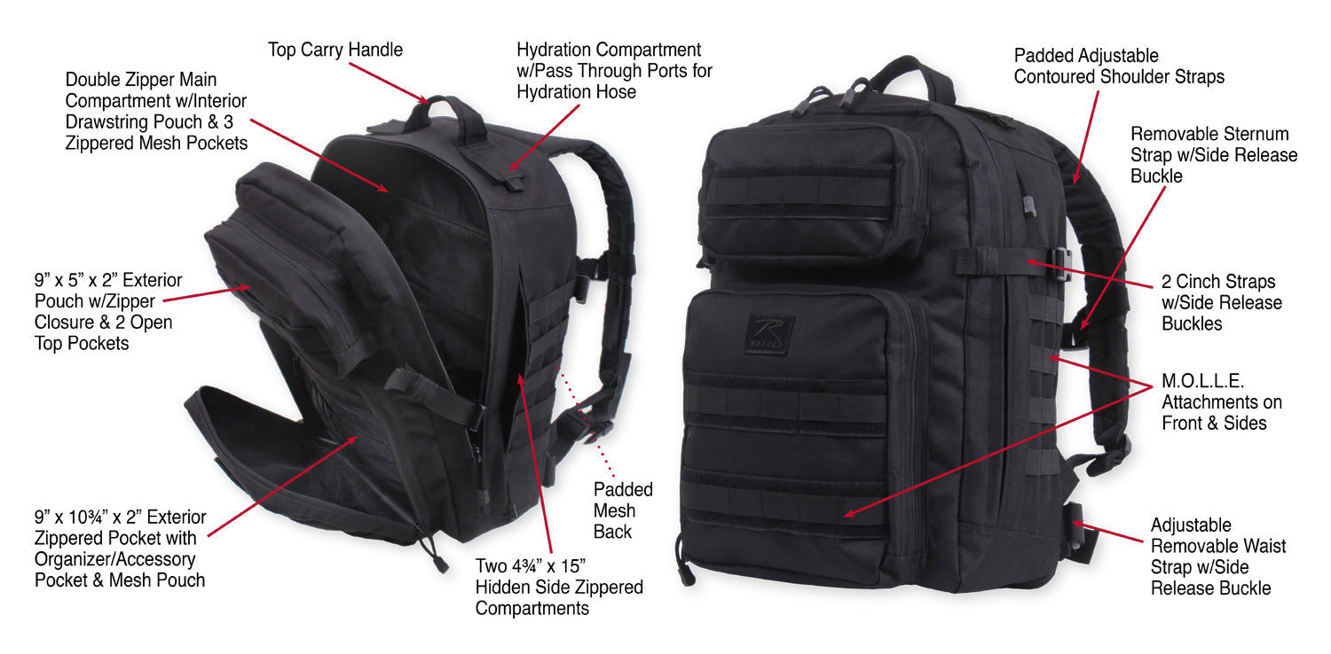 Rothco Fast Mover Tactical Backpack LARSON TACTICAL SUPPLY